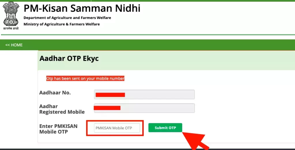 pm kisan samman nidhi ekyc