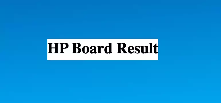 HP Board Result