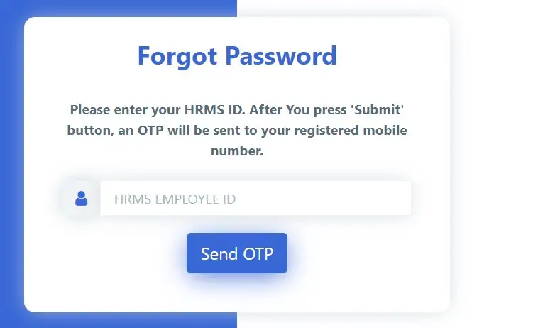 HRMS Railway forgat password