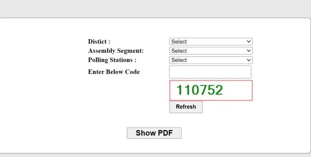 Himachal Pradesh Voter List pdf download form