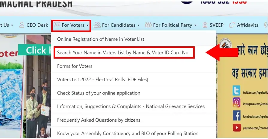 Himachal Pradesh Voter List search by name