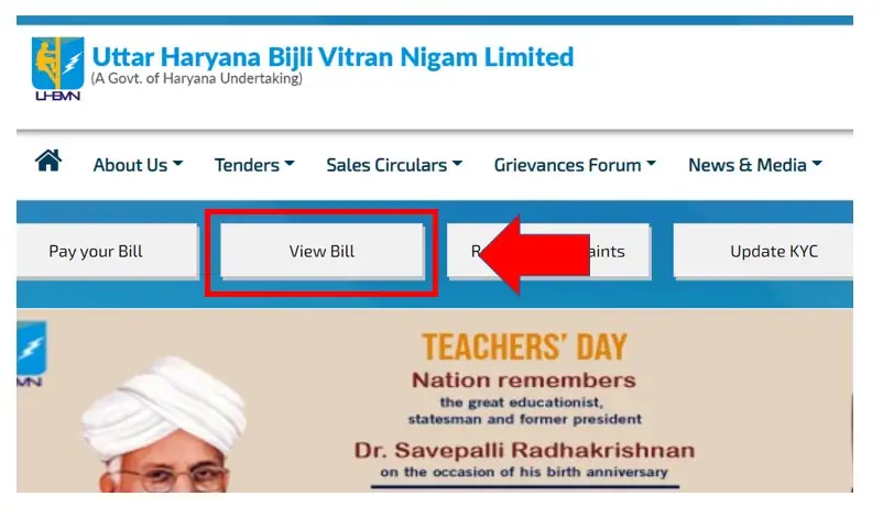 Haryana Bijli Bill Check online