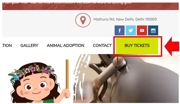 दिल्ली चिड़ियाघर ऑनलाइन टिकट बुकिंग